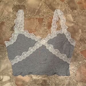 SHEIN Gray Lace Bandeau